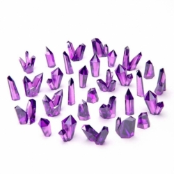 Cristales de Resina VIOLETA - Medianos