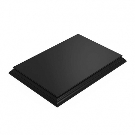 Peanas maquetas Rectangular 22x15 cm Negro