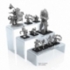 Acrylic display stands for miniatures
