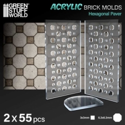 Acrylic Molds - Octagonal Cobblestone