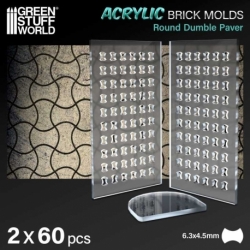 Acrylic Molds - Round Cobblestone