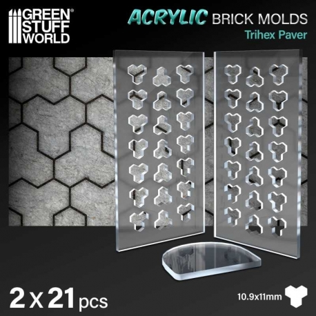 Acrylic Molds - Trihex Paver