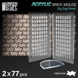 Acrylic Molds - Zig Zag Pavement