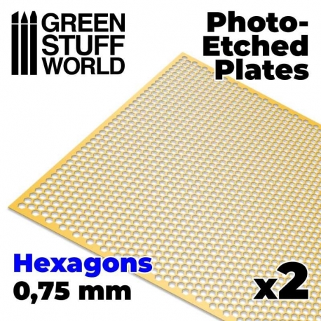 Photogravure Plates - Medium Hexagons