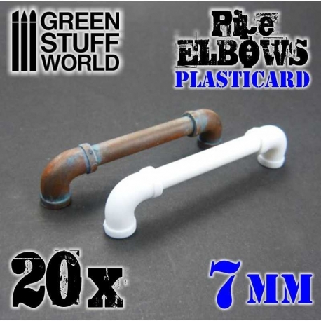 7mm Plasticard Elbows
