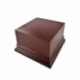 Square wooden base 8x8 cm - Hazelnut