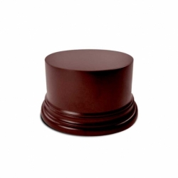 Round wooden base 8cm - Hazelnut