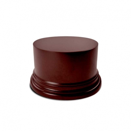 Round wooden base 8cm - Hazelnut