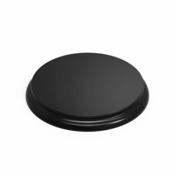 Black Round Wooden Base 180mm