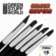 Silicone Brushes - Size 6 - FIRM BLACK