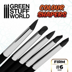 Silicone Brushes - Size 6 - FIRM BLACK