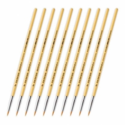 TABLETOP SERIES Synthetic Brush Set 0 (Pack of 10)