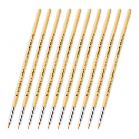TABLETOP SERIES Synthetic Brush Set 0 (Pack of 10)
