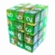 36x Dice D6 12mm - Orange/Transparent Green
