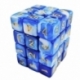 36x Dice D6 12mm - Blue White