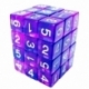 36x Dice D6 12mm - Blue/Transparent Lilac