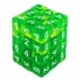 36x Dice D6 12mm - Green/Transparent Yellow