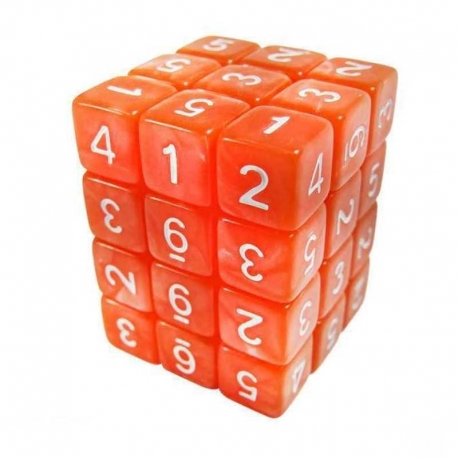 36x D6 12mm Dice - Orange