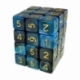 36x Dice D6 12mm - Marble Blue