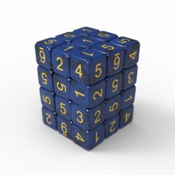 36x Dice D6 12mm - Dark Blue
