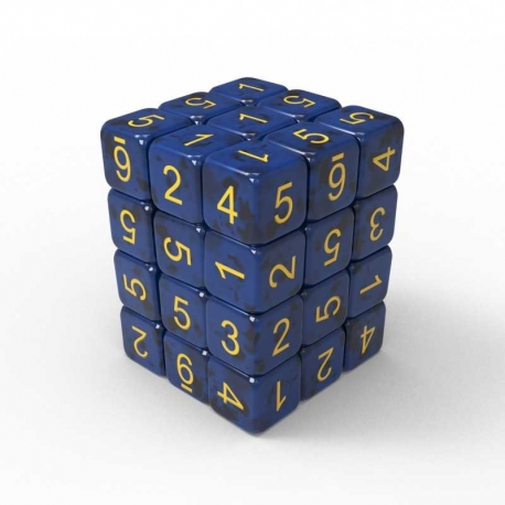 36x Dice D6 12mm - Dark Blue