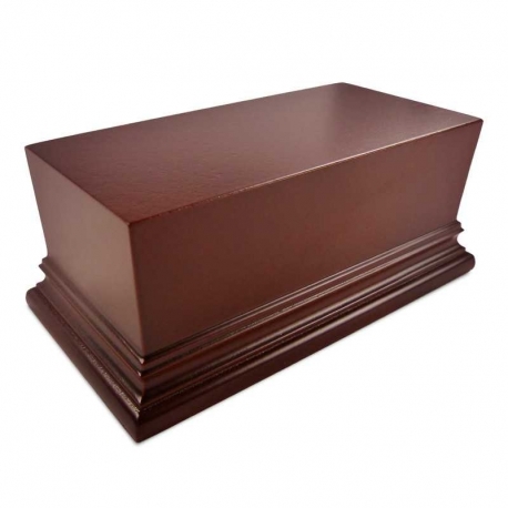 Rectangular wooden base 12x6cm Hazelnut