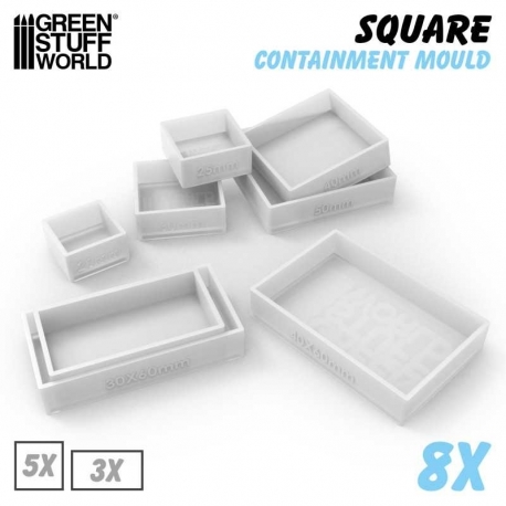 Containment Molds for Square Bases