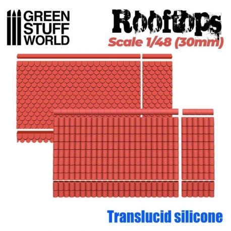 Silicone Molds Roofs 1/48 (30mm)