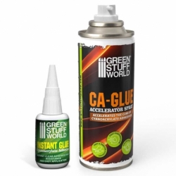 Cyanoacrylate glue and accelerator pack