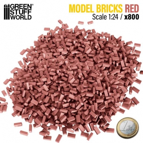 Bricks - Red x800 1:24