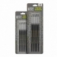 Silicone Brushes - Combo Size 0 and 2 - FIRM BLACK