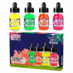 Acrylic Ink Set - Fluorescent (x4)