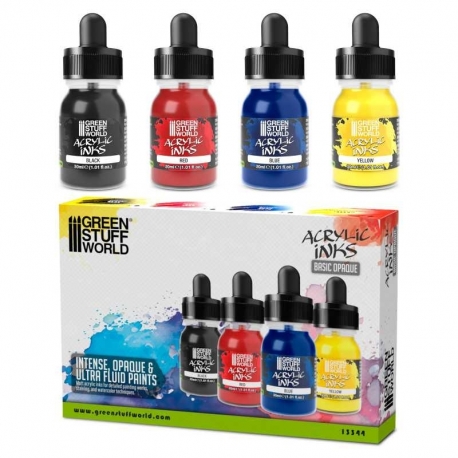 Opaque Acrylic Inks - Basic Opaque (x4)