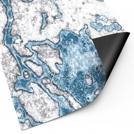 Tapete Neopreno 44x60'' Blizzard Hollows con zonas de despliegue
