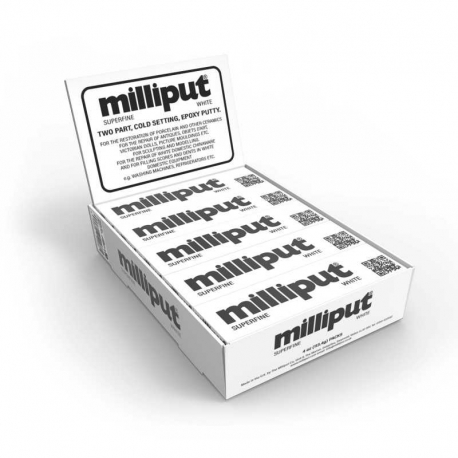 Caja Display Milliput Super Fine Blanco x10 uds.