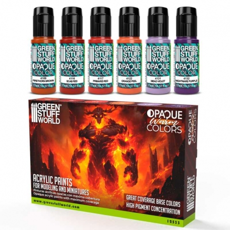 Opaque Paint Set - Warm Colors