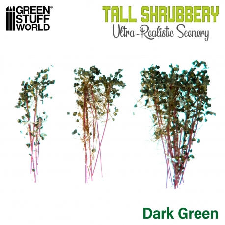 Tall Bushes - Dark Green