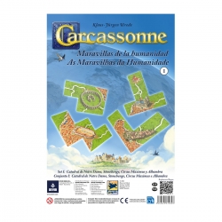 Carcassonne: Wonders of Humanity 1 expansion from Devir (Spanish)
