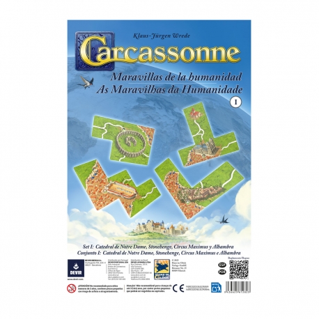 Carcassonne: Wonders of Humanity 1 expansion from Devir (Spanish)
