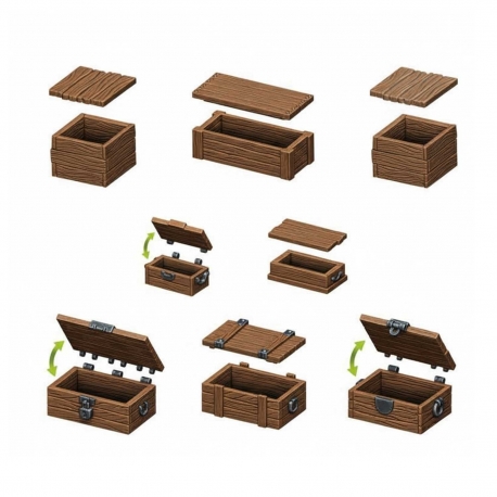 Wooden Box Set 1:48-1:35