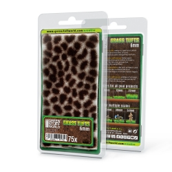 Grass Tufts - 6 mm - Burnt Brown