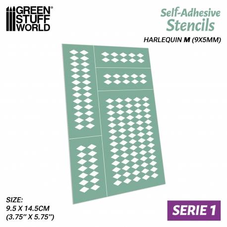 Self-adhesive insoles - Harlequin M - 9x5mm