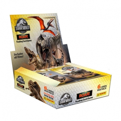 Jurassic World Roar Trading Cards Flow Packs Display (24)