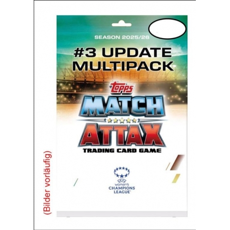 UEFA Women's Champions League Match Attax Trading Cards 2025/26 Mega Multipack Update Queens of Europe (German)