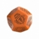 Viridian Jumbo dado Trap Generator Die D12 Naranja