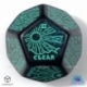 Viridian Jumbo dado Weather Generator Die D12 Turquesa