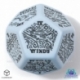 Viridian Jumbo dado Weather Generator Die D12 Azul