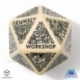 Viridian Jumbo dado Dungeon Room Generator D20 Beige