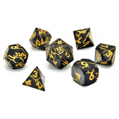 CritStones Metal Pack de Dados Torn Mystic (7)
