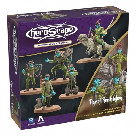 Heroscape Army Expansion Age of Annihilation Chain Gruts & Ramosaur Rider (Common) (English)